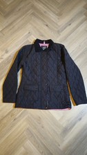 Womens Padded Jacket Size L 14-16 Navy Blue. Very Nice Jacket Excellent Cond