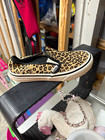 VANS Slip-On Women’s US 5.5 Leopard Print Slip-On Low Top Cotton Beige/Black — photo 1