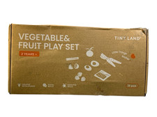 Tiny Land 19 Piece Vegetable Fruit Play Set for ages 2 Years New