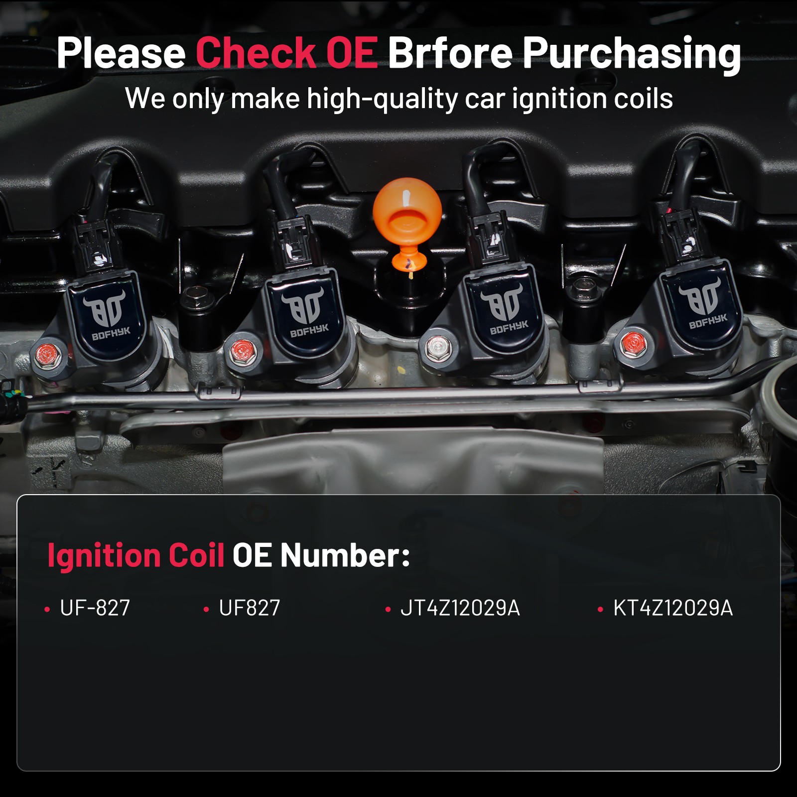 3IC114 Ignition Coil for E150 Van E250 E350 F150 Truck F250 F350 Country thumbnail 4