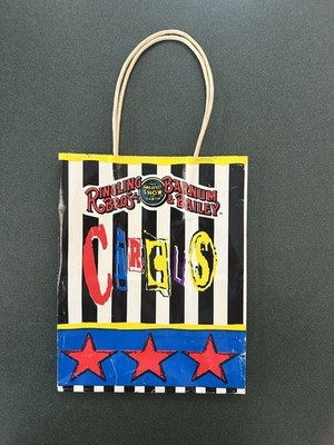 Vtg Ringling Brothers and Barnum & Bailey Circus PAPER Souvenir Shopping Bag