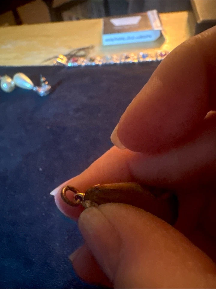 Tiger eye Gemstone Pendant 1” X.75” - Image 3 of 4