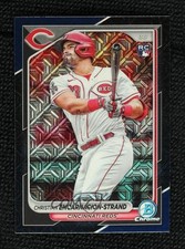 2024 Bowman Mega Box Chrome Navy Mojo Refractor Christian Encarnacion-Strand w6f