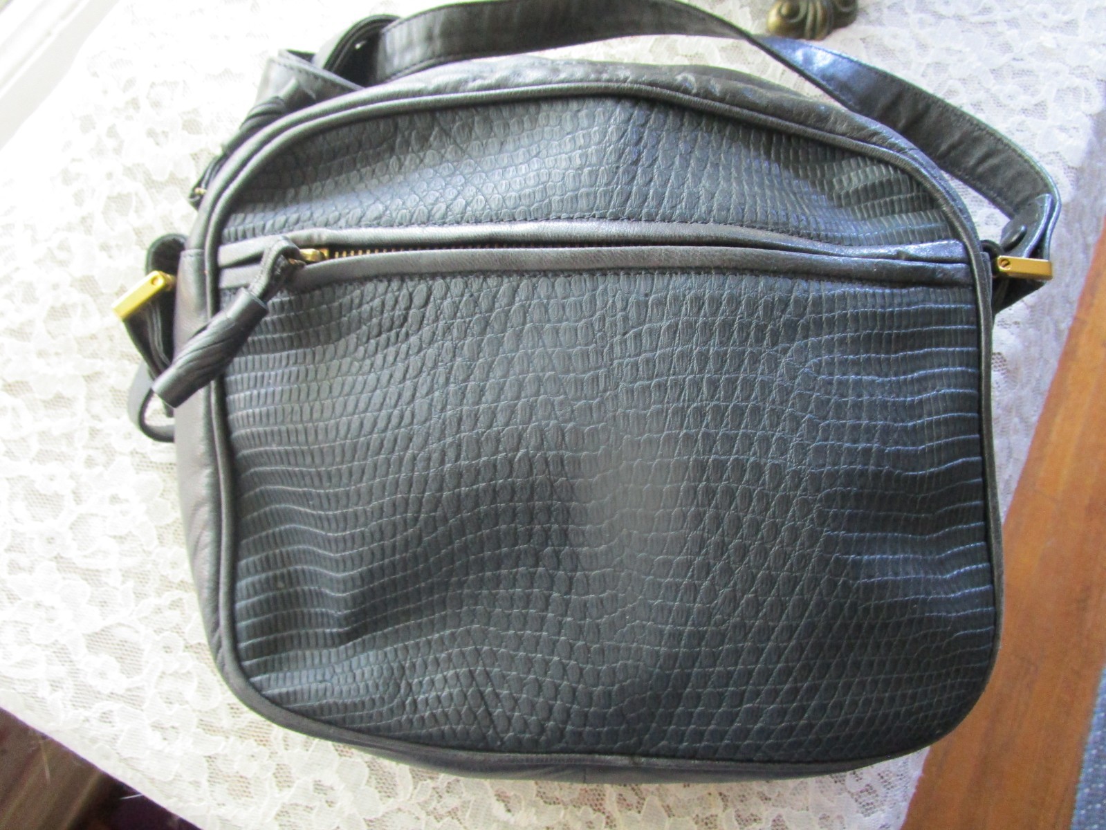 Vintage Navy Purse Italy Bottega Veneta