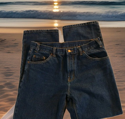 #ad Rural King Jeans Mens 33x30 Blue Denim Cotton Logo Straight Leg Everyday Wear $19.99