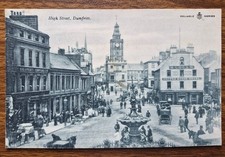 High Street, Dumfries Reliable Series Edwardian Postcard. H. Logan Hotel,