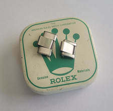 Rolex vintage 2 Genuine Swiss links for 19mm steel riveted 6635 or 7205