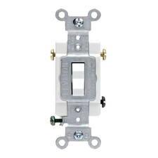 20 Amp 3-Way Commercial Toggle Switch, White CSB3-2WS