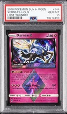 2018 POKEMON SUN & MOON LOST THUNDER #144 XERNEAS-HOLO PSA 10 on eBay