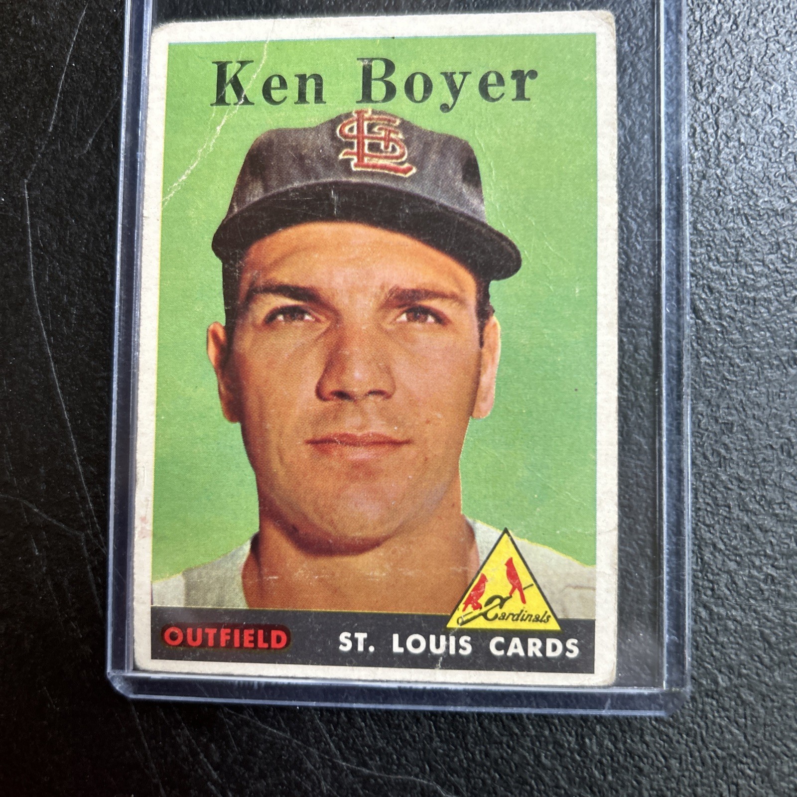 1958 Topps Ken Boyer #350 Good but crease front