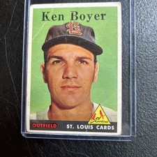 1958 Topps Ken Boyer #350 Good but crease front