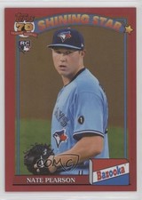 2021 Archives 1991 Topps Bazooka Shining Stars Red Foil 10/25 Nate Pearson 0w7