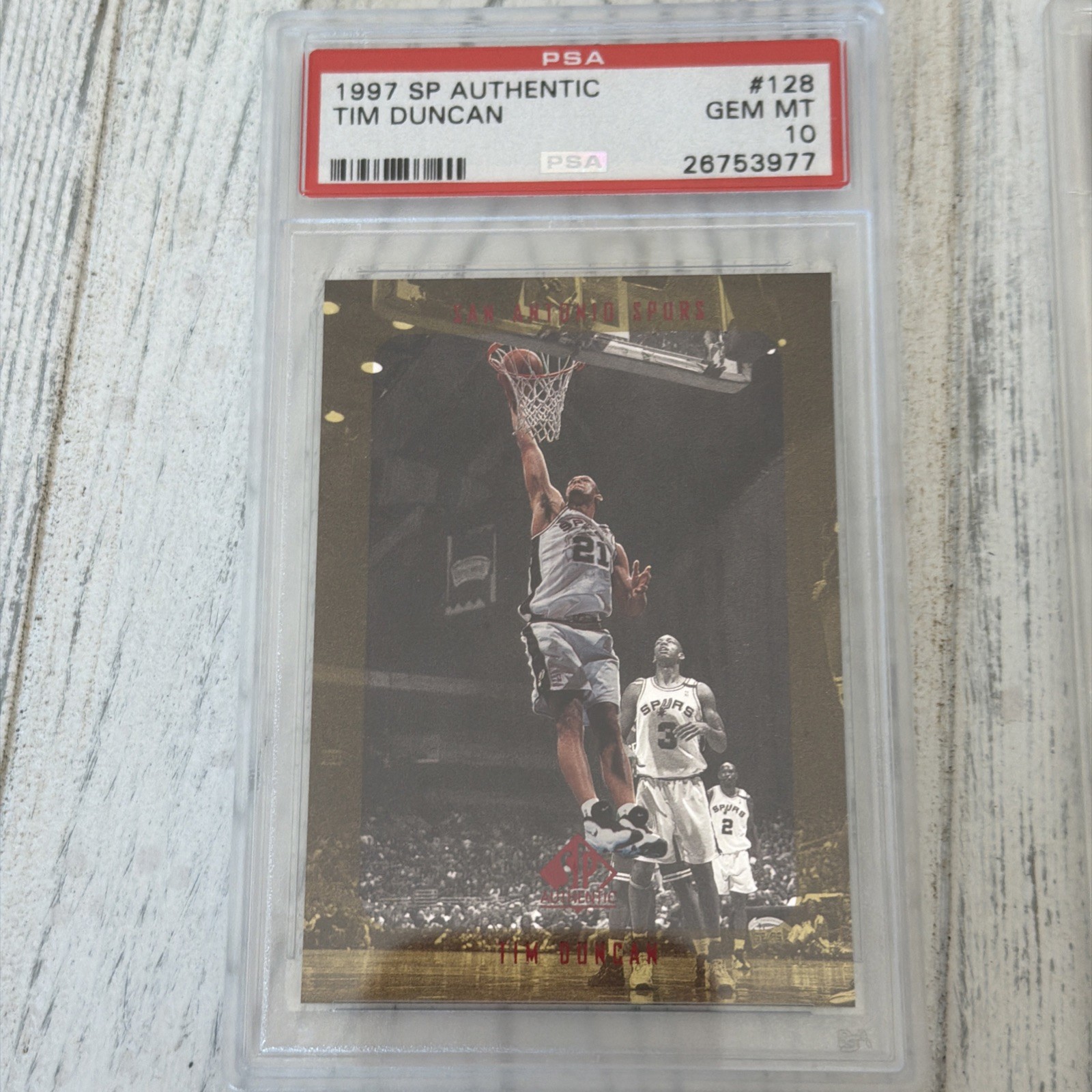 Tim Duncan PSA 10 Rookie Lot view 2