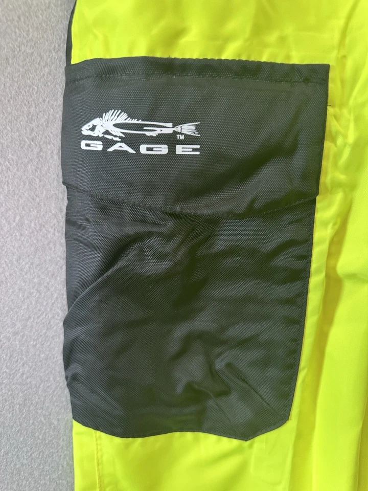 Grundens Gage Weather Watch Bib Size 5XL High Visibility Overall Pants Fishing - Image 2 of 4