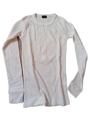Black Snake  Langarmshirt Kinder Gr. 164 Beige Rippstrick Baumwolle