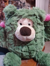Aurora Cactus Bear Plush Stuffed Animal Green Pink 2021 Southwestern Lovey 7 in