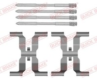1X Quick Brake 109-0166 ZubehöRsatz Scheibenbremsbelag FüR Nissan Land Rover Jag
