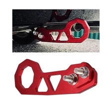 GLSOWEE Universal Car Rear Tow Towing Hook, Aluminum Alloy Hook Red