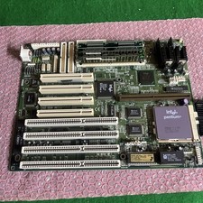 ECS P5HX-B Rev 1.1 Socket 7 Motherboard Intel Pentium 133MHz CPU Ram Vintage