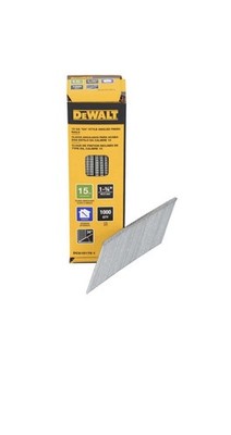 DEWALT 1-3/4 in. x 15-Gauge DA 34-Degree Bright Finish Nails (1000-Pack)