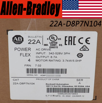#ad #ad NEW Unopened AB 22A D8P7N104 PowerFlex 4 3.7 kW 5 Hp AC Drive PLC $617.00