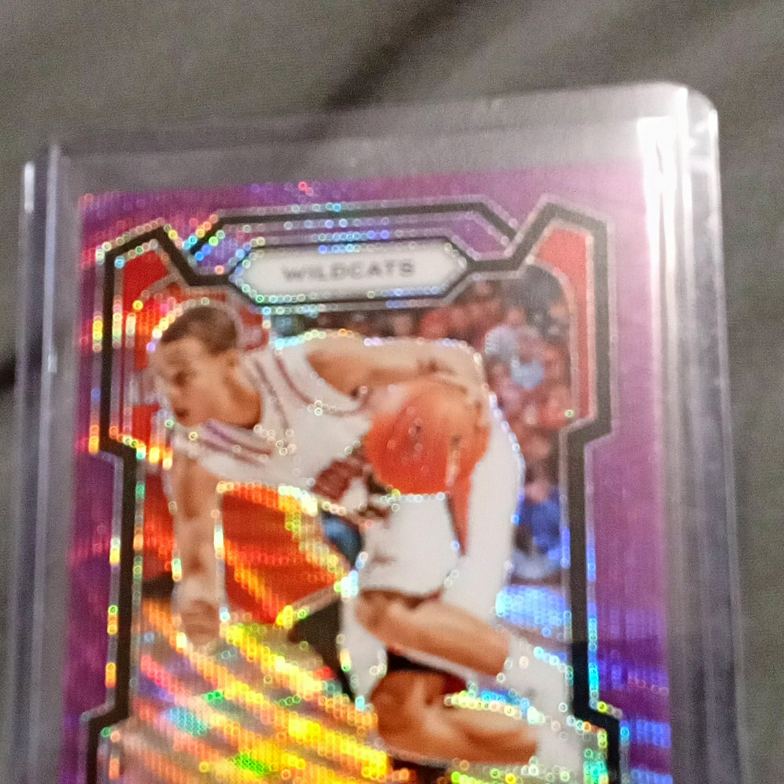 Panini 2024 Prizm Draft Picks Stephen Curry Purple Prizm #77 Davidson Wildcats