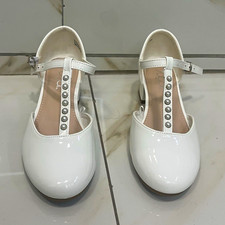 Sugar girls White Mary Jane Studded Ankle Strap Buckle 3