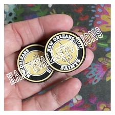 2 Piece New Orleans Football Team Silicone Focal Beads DIY Jewelry Pens