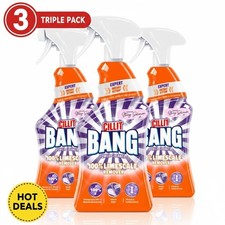 3 x CILLIT BANG POWER CLEANER 100% LIMESCALE REMOVER SPRAY 750ML 8.66 per litre