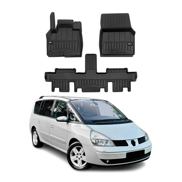 Omac Gummi FußMatten FüR Renault Espace 2002-2014 Premium TPE Automatten 3Tlg-image