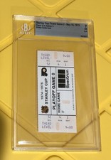 1975 STANLEY CUP FINALS Game 2 FULL Ticket, Beckett 7 NM , Flyers EXTREMELY RARE