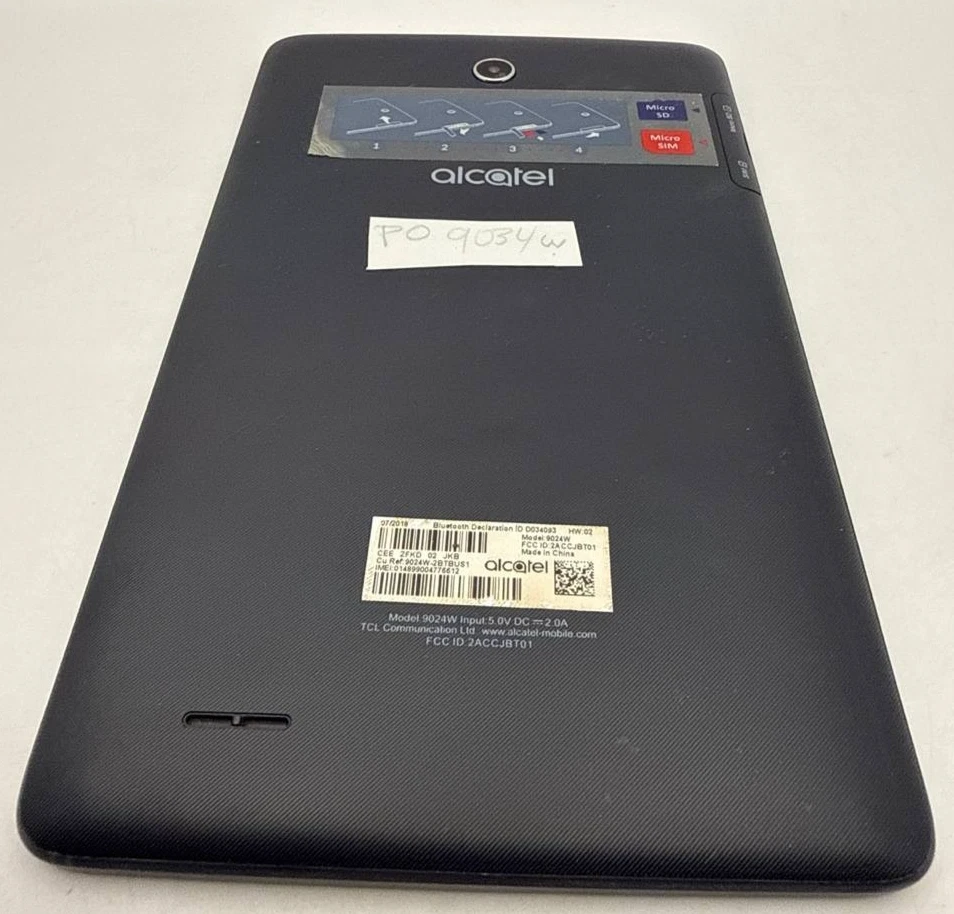 Alcatel A30 9024W Android Tablet 16GB WiFi 8 Inch Quad Core Black No Power READ - Image 4 of 4
