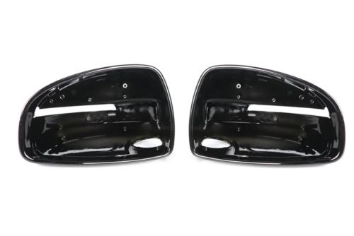 Set copri specchietto retrovisore ala nero lucido per Audi TT 06-14 coppia finiture sinistra destra - Foto 3 di 12