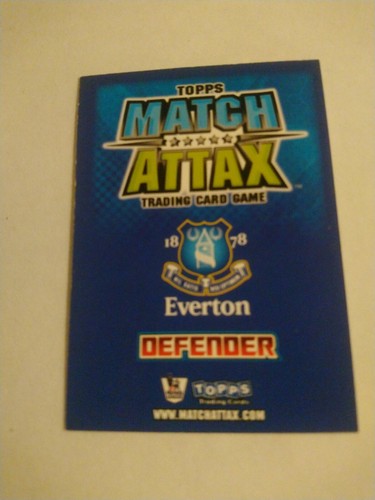 Match Attax 2008/9 Base Card - Phil Jagielka - Everton VGC - Picture 2 of 2