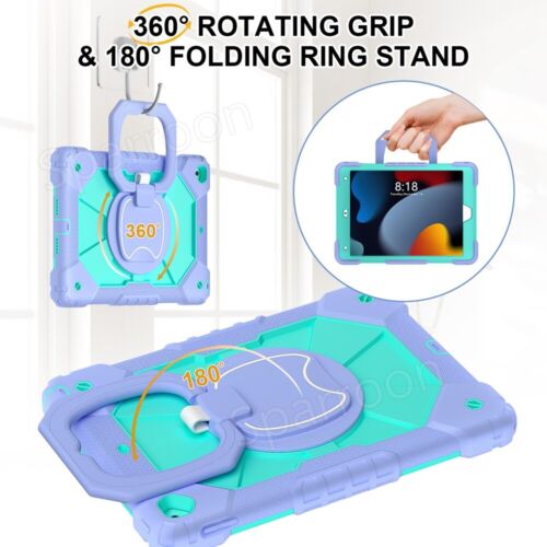Shockproof Heavy Duty Hard Case for iPad 5/6/7/8/9/10th Gen Air 4 5 Pro 11 2024 - Picture 110 of 126