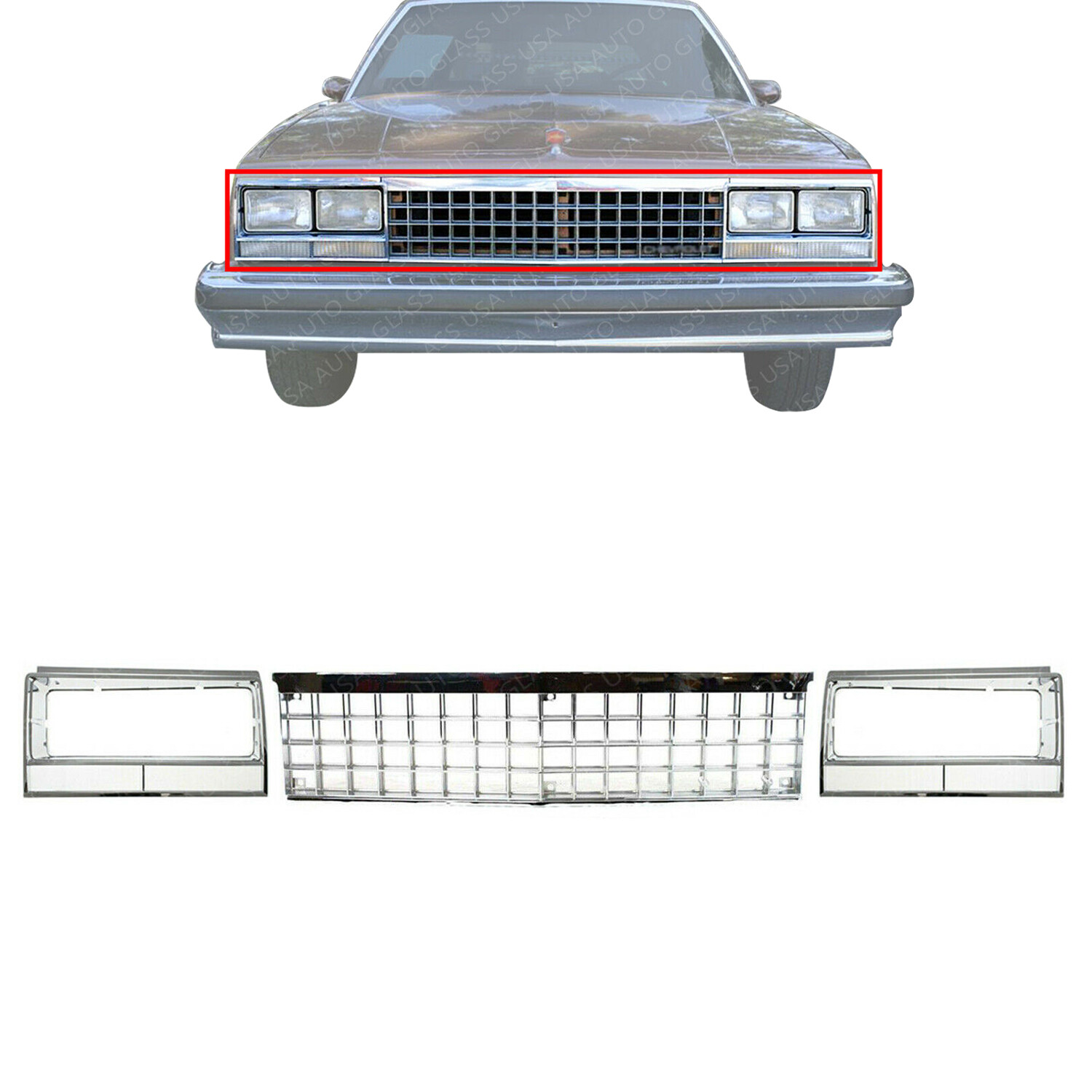 82-87エルカミーノ フロントグリル Grill.1982-1987 シボレー