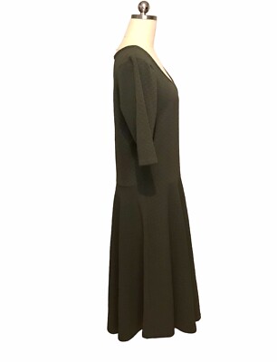 LulaRoe Olive Green Nicole Dress NWT Fit And Flare Runs Small Women's Sz  3XL | eBay