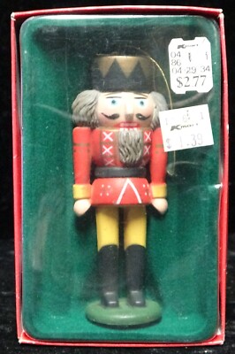 Kmart Christmas Red Nutcracker 4'' Decoration Holiday Ornament