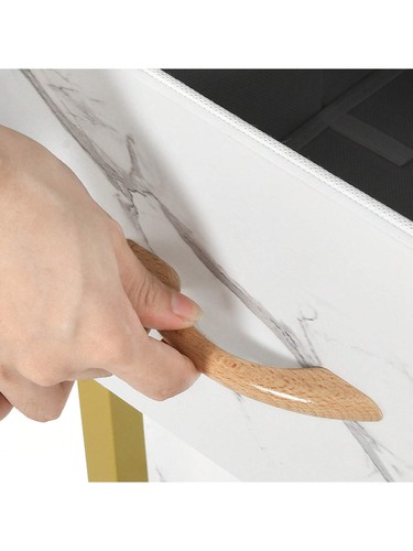 Manicure Table, Nail Desk for Nail Tech, Marbling Texture Manicure Desk with 3 D - Picture 8 of 14