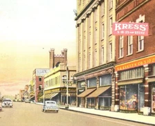 New Bern North Carolina Kress Zaytoun News Agency downtown Postcard