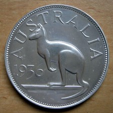 AUSTRALIA - SILVER CROWN 1936, EDWARD VIII KING & EMPEROR
