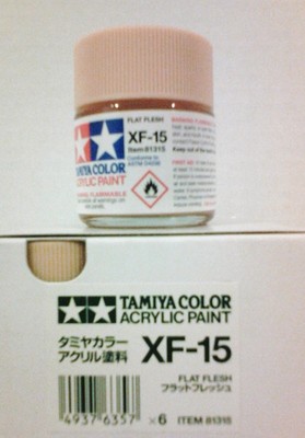 Tamiya acrylic paint. XF-15 Flesh, 23ml.
