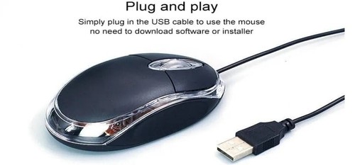 Wired Mouse USB LED Optical Wheel Mouse For PC/Laptop/Notebook - Picture 5 of 9