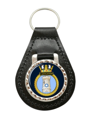 HMS Castleton, Royal Navy Leder Schlüsselanhänger