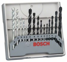 BOSCH Bohrer-Set f&uuml;r Metall-, Holz-, Steinbearbeitung, 15-teilig, 3 - 8mm