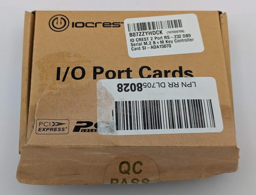 IO CREST 2 Port RS-232 DB9 Serial M.2 B+M Key Controller Card SI-ADA15070 - Picture 5 of 6