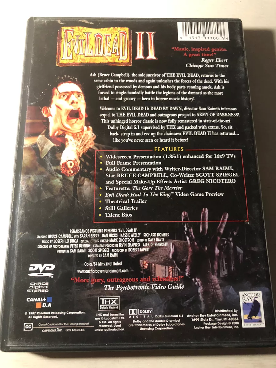 Evil Dead 2 Dead By Dawn Bruce Campbell Region 4 DVD VGC