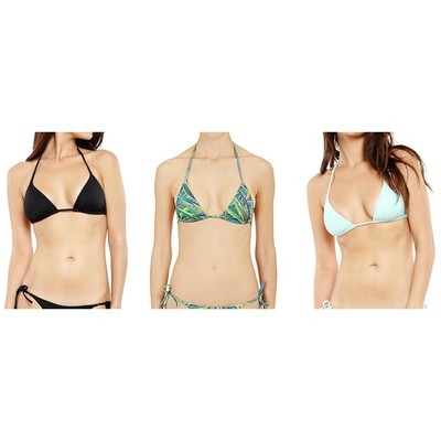 Onia Damen Grün Yucca Blatt Megan Verstellbar Saiten Bikini Top WTS09 Sz L Nwt