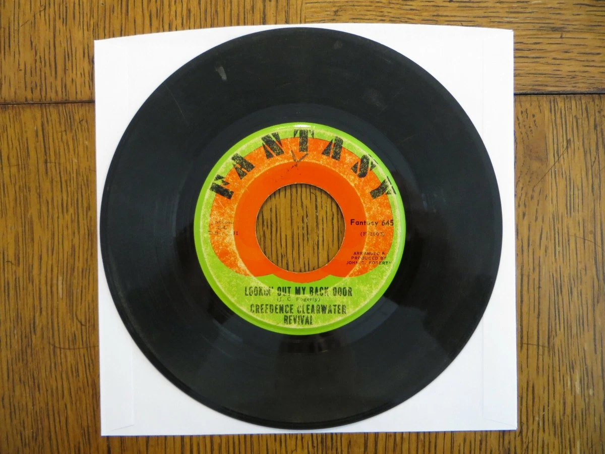 Creedence Clearwater Revival Rock 45 RPM Speed Vinyl Records for