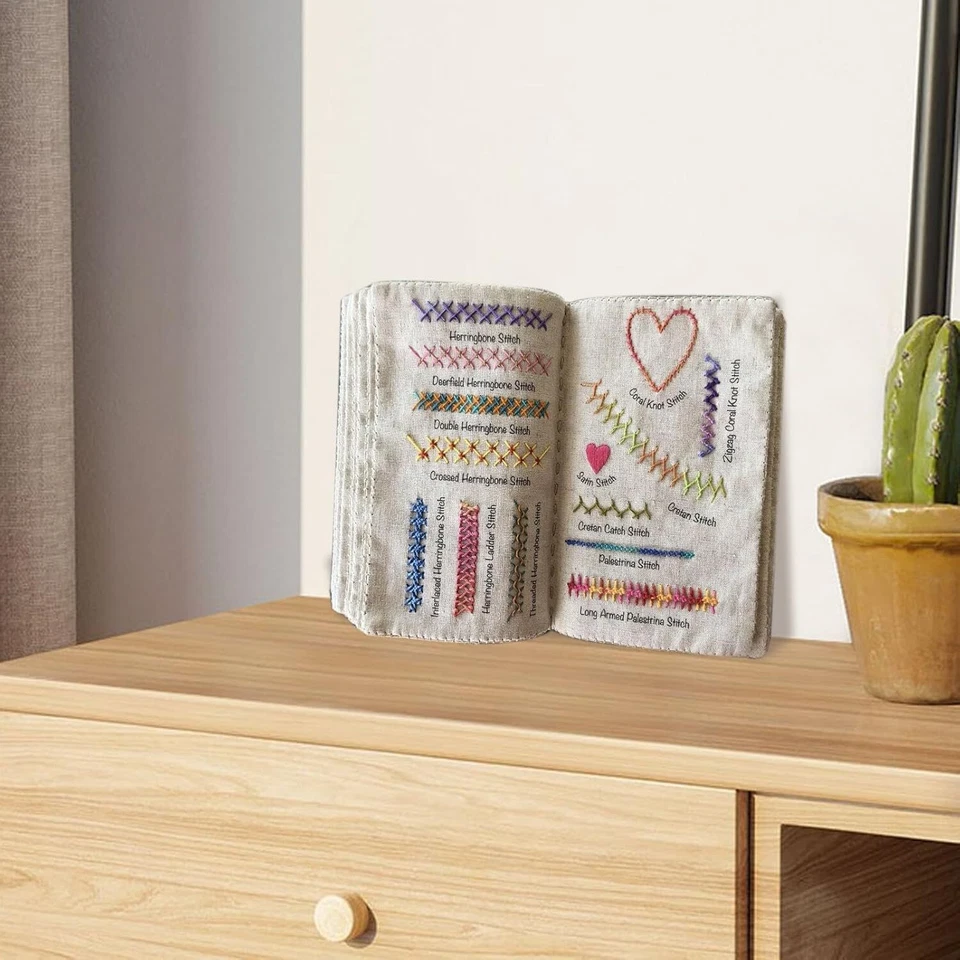 Embroidery Sewing Book Beginners Instructions Stitches Book for DIY Sewing Kit - image 4 of 4